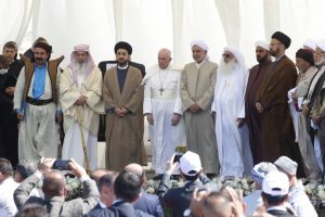 تأکید پاپ بر اتحاد میان ادیان در سفرش به عراق