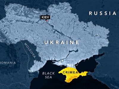 نقشه کریمه روسیه و اکراین
