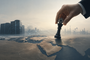 Tech Chess Over the Middle East Map